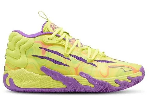 Puma x LAMELO BALL MB.03 Spark 379898-01 Yellow Purple Basketball Shoes Sneakers