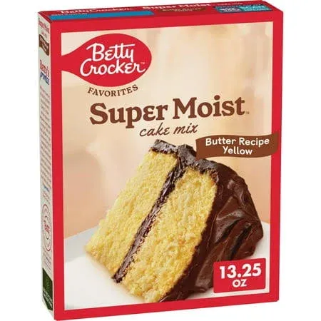 Betty Crocker Favorites Super Moist Yellow Cake Mix, 13.25 oz, Pack of 2