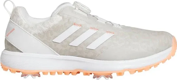 Adidas Women's S2G BOA Golf Shoes, Size 8.5, White/Coral