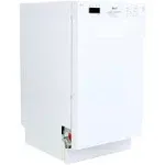 Avanti DWF18V0W 18" Built in Dishwasher - White