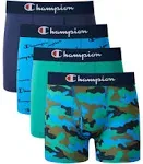 Champion Boys' Everyday Active Stretch Boxer Briefs, 4-Pack, Boy's, Size: Large