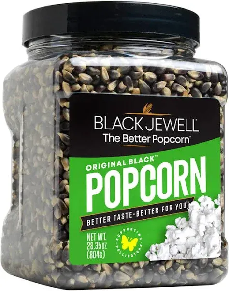 Black Jewell Gourmet Specialty Popcorn Kernels, Original Black (Pack of 1, 28.35