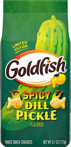 Goldfish Spicy Dill Pickle Flavored Crackers