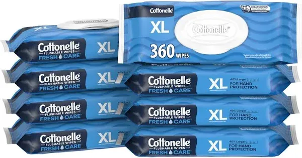 Cottonelle Extra Large Flushable Wipes