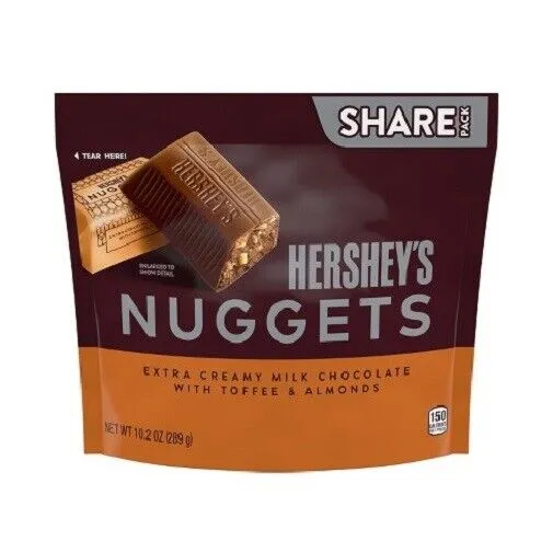 Hershey&#039;s Nuggets Milk Chocolate with Toffee &amp; Almonds Candy