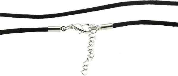 Embolden Jewelry Silk Satin Cord Rope Necklace Chain with Hypoallergenic Clasp - 14" 16" 18" 20" 22" 24" 26" 28"