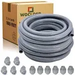 Wocloer 3/4 inch 100Ft Liquid-Tight Conduit Kit, flexible non metallic Electrica