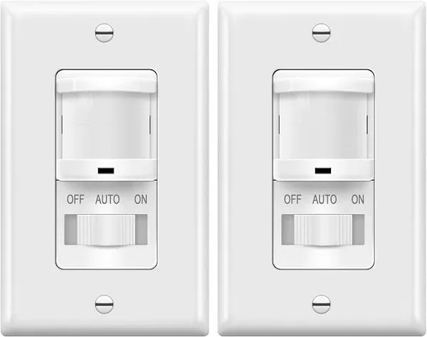 TOPGREENER In-Wall PIR Motion Sensor Light Switch