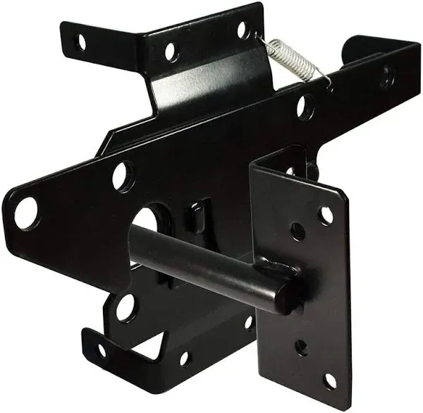 Self-Locking Gate Latch Heavy Duty Post Mount Automatic Gravity Lever Wood/Pvc F