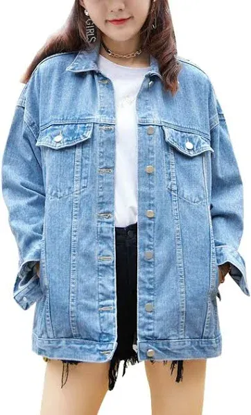 Ommone Oversized Jean Jacket