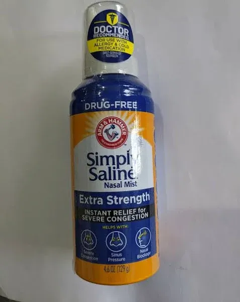 Arm & Hammer Simply Saline Extra Strength Plus Nasal Mist (4.6 oz)