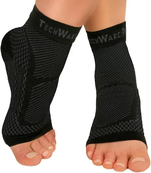 Ankle Brace Compression Sleeve - Relieves Achilles Tendonitis, Joint Pain. Plant