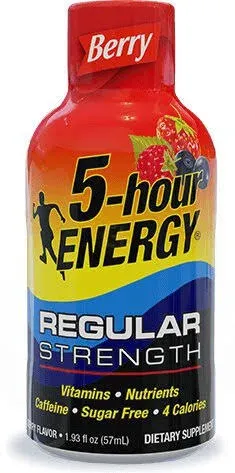 5-Hour Energy Shot Regular Strength Berry 1.93 Ounce 24 Count