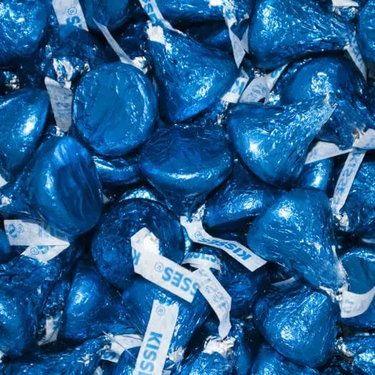 Hershey's Dark Blue Candy Milk Chocolate Kisses