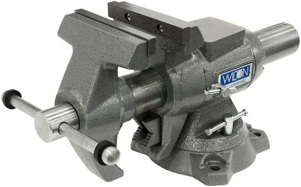 Wilton Multi-Purpose Bench Vise, 5-1/2" Jaw Width, 5" Max Jaw Opening, 2-3/4"...