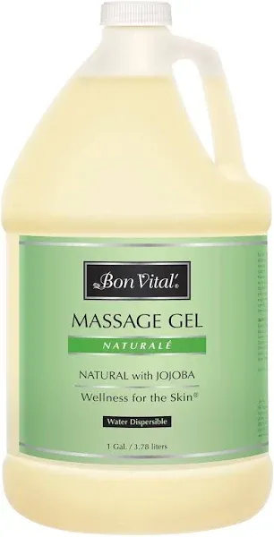 Bon Vital' Naturale Massage Gel with Jojoba 1 Gallon