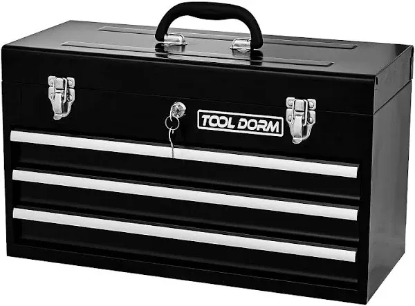  ANTBD133-XG Torin 20&#034; Portable 3 Drawer Steel Tool Box with Metal Latch green