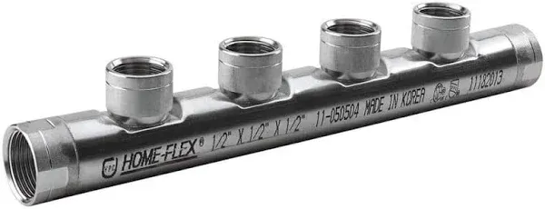 HOME-FLEX 3/4" FIP x 3/4" Dia. FIP Steel Manifold