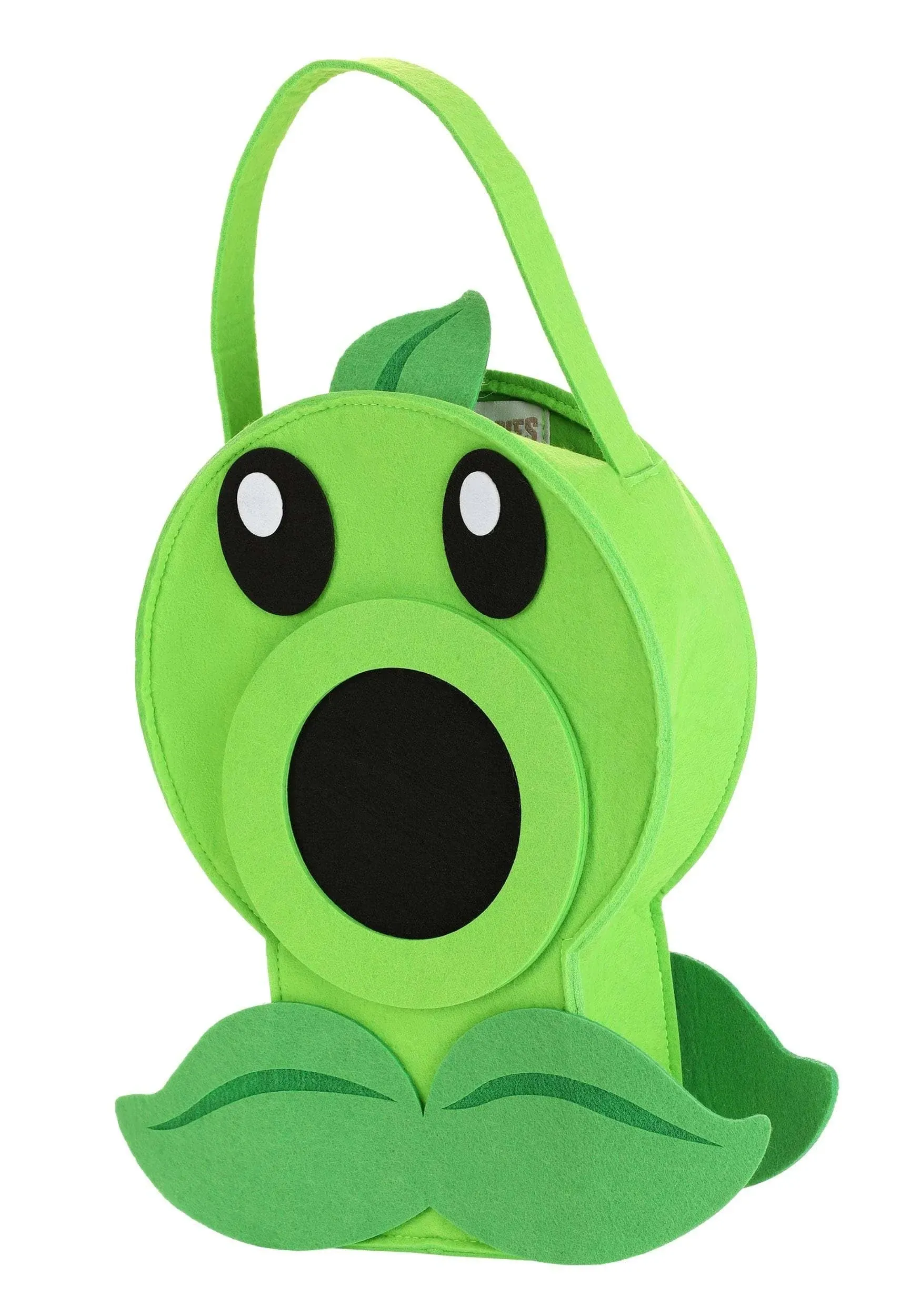 Plants vs. Zombies Pea Shooter Treat Bag | Kids | Unisex | Black/Green | One-Size | Fun Costumes