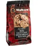 Walkers Shortbread, Rounds, Chocolate Chip, Mini, Pure Butter - 125 g