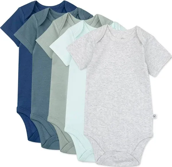 Honest Baby Clothing 5-pack Organic Cotton Short Sleeve Bodysuits