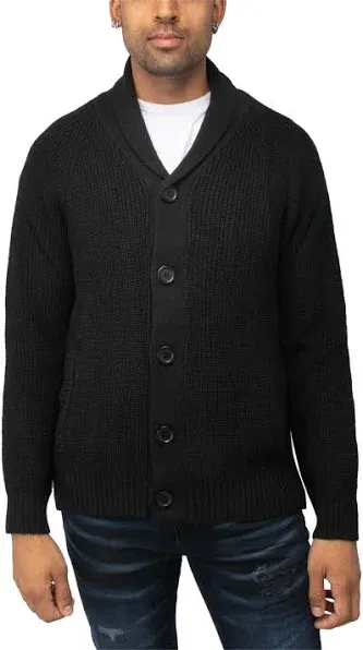 Men&#x27;s  Cardigan Sweater, V-Neck Blue