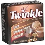 Twinkle Brass & Copper Cleaning Kit, Easy Effective Cream Formula, 4.38 Ounce (Pack of 2)