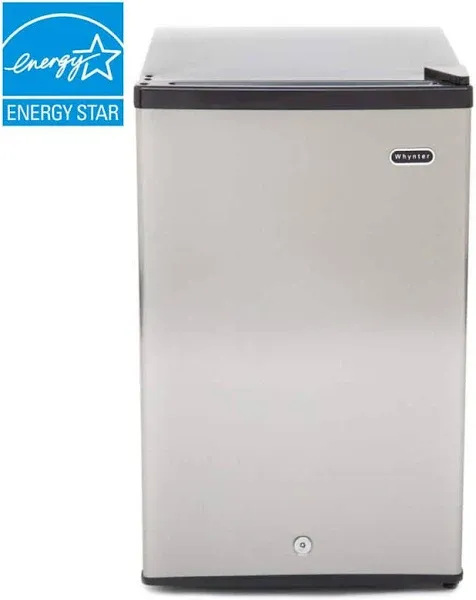 Whynter 2.1 cu.ft Energy Star Upright Freezer with Lock CUF-210SS