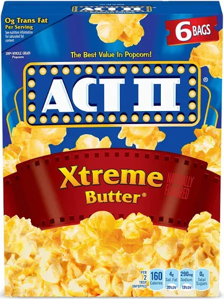 Act II Butter Microwave Popcorn