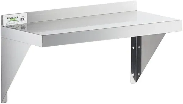 12" x 30" Stainless Steel Wall Shelf