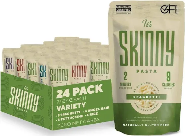 It’s Skinny Pasta— 6-Variety Pack Pre-Cooked Pasta High Fiber &amp; Gluten Free P...