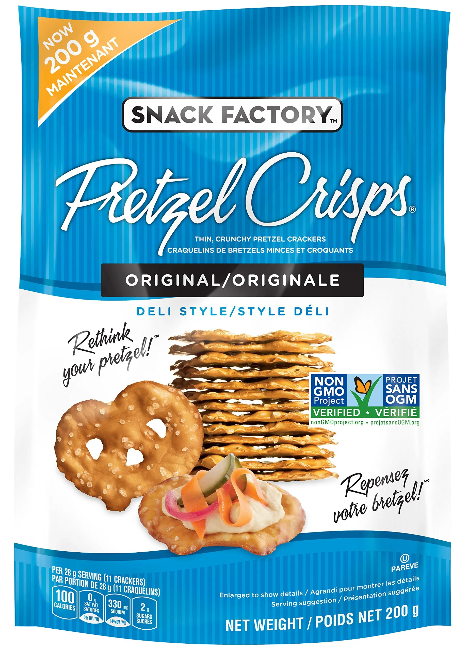 Snack Factory Pretzel Crisps Original