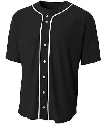 A4 Youth Full Button Baseball Top