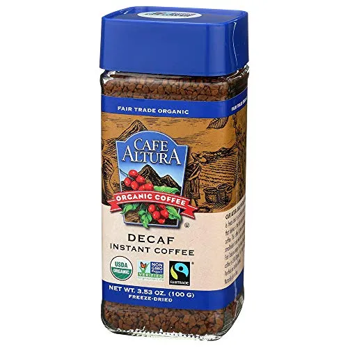 Cafe Altura Organic Fair Trade Decaf Instant Coffee, 3.53 oz