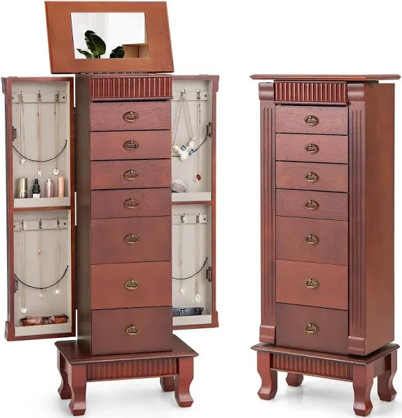 Wood Jewelry Cabinet