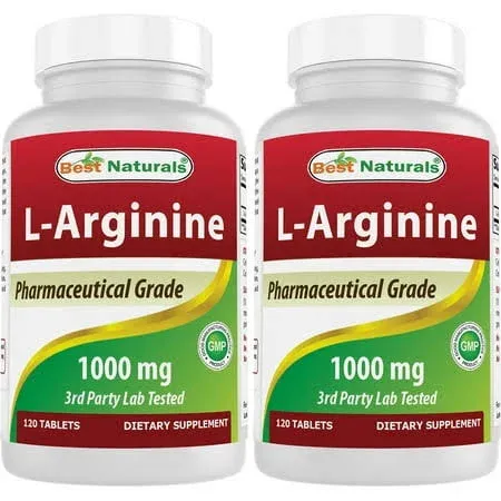 Best Naturals L-Arginine 1000 mg - 120 Tablets