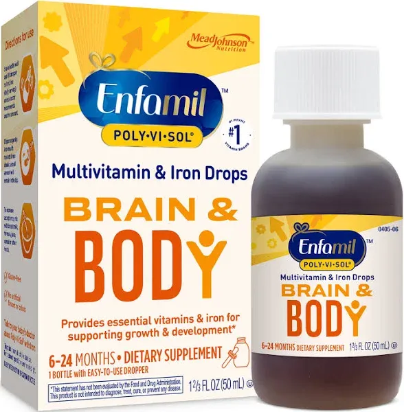 Enfamil Poly-Vi-Sol Multivitamin & Iron Infant & Toddler Dietary Supplement (1.67 oz)