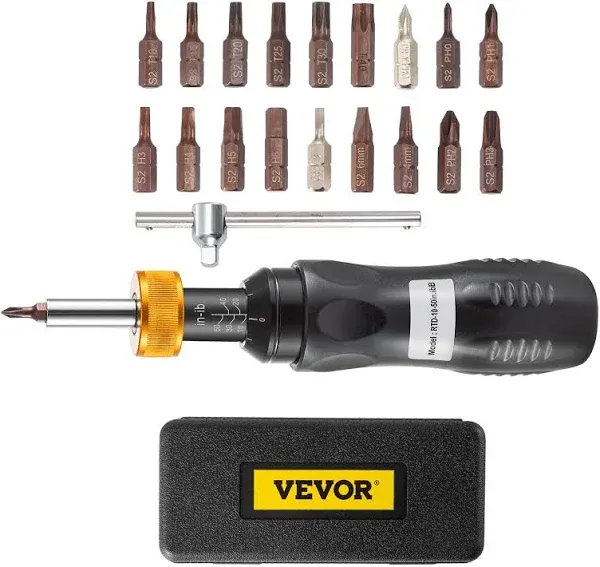 VEVOR Optics Torque Wrench Mounting Kit Handheld Torque Limiting Screwdriver 20-70 in-lbs-2in-lbs