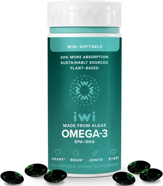 iWi Algae Based Omega-3 Minis Epa+Dha (3.2 oz)