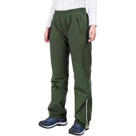 33,000ft Women's Rain Pants, Lightweight Waterproof Rain Over Pants, Windproof Hiking Pants for Outdoor, Fishing, Rainy Day