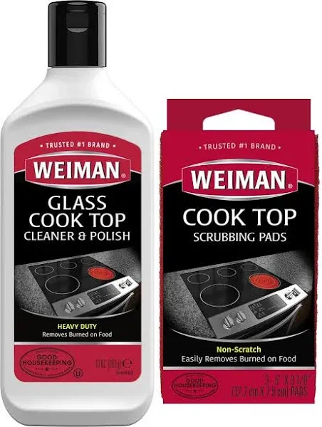 Glass Cooktop Heavy Duty Cleaner and Polish - 20 Ounce - Non-Abrasive No Scratch Induction Glass Ceramic Stove Top Cleaner and Polish (20 Oz Single (2-Pack))