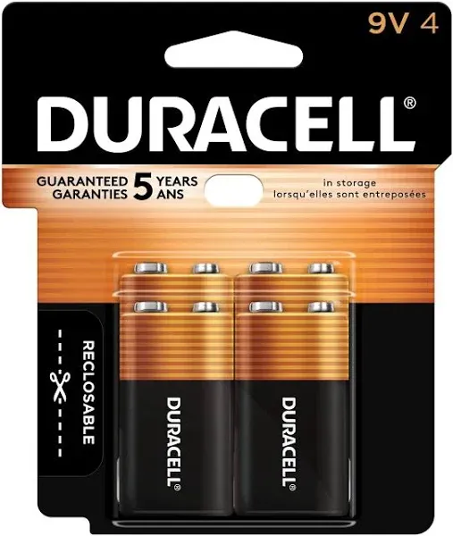 72-Pack 9 Volt Duracell Coppertop MN1604 Alkaline Batteries (6 Boxes of 12)