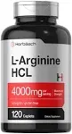 Horbaach L Arginine 4000 mg | 120 Vegetarian Caplets