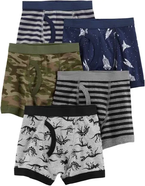 Carter's Boy's 5-Pack Cotton Boxer Briefs