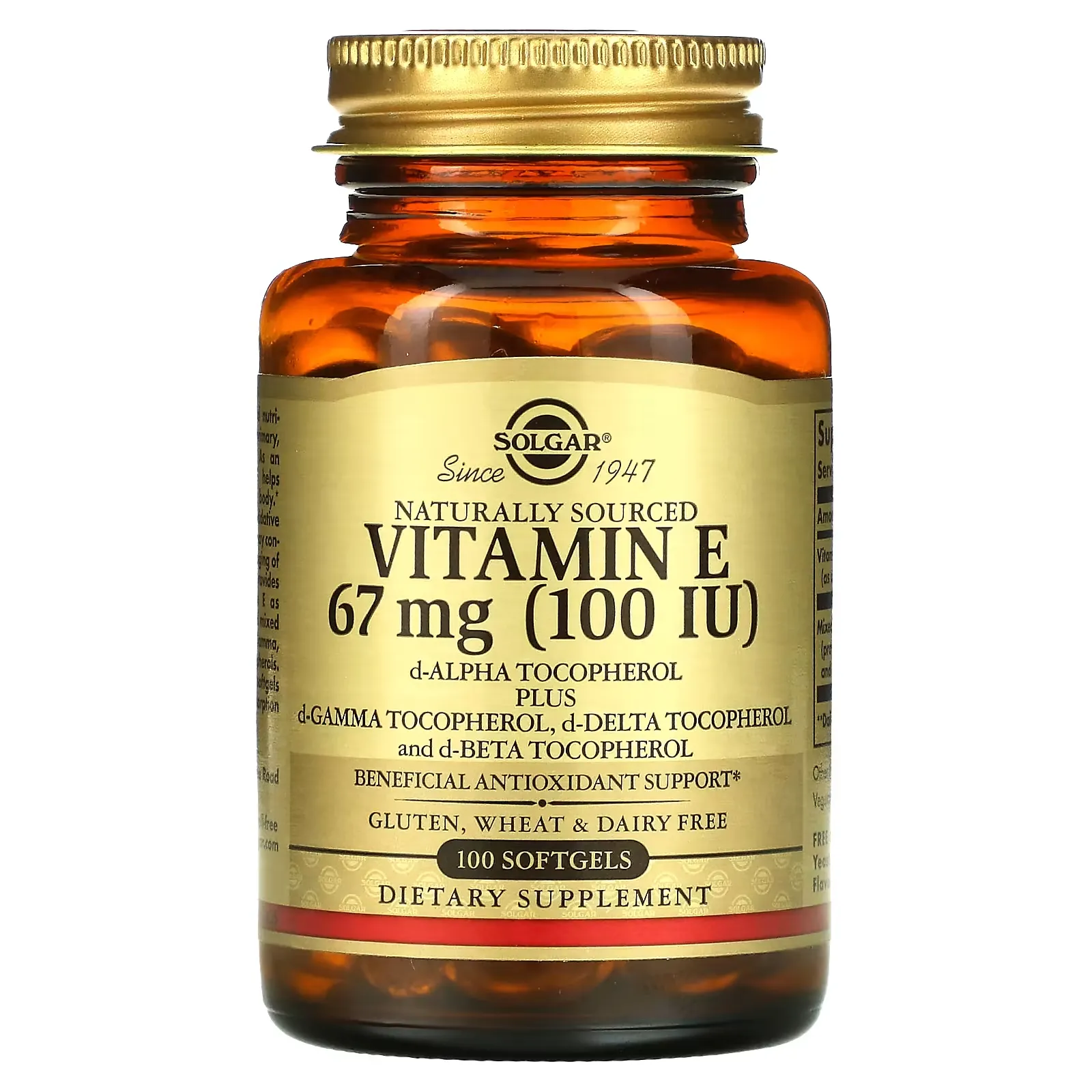 Solgar Vitamin E 100 IU Mixed