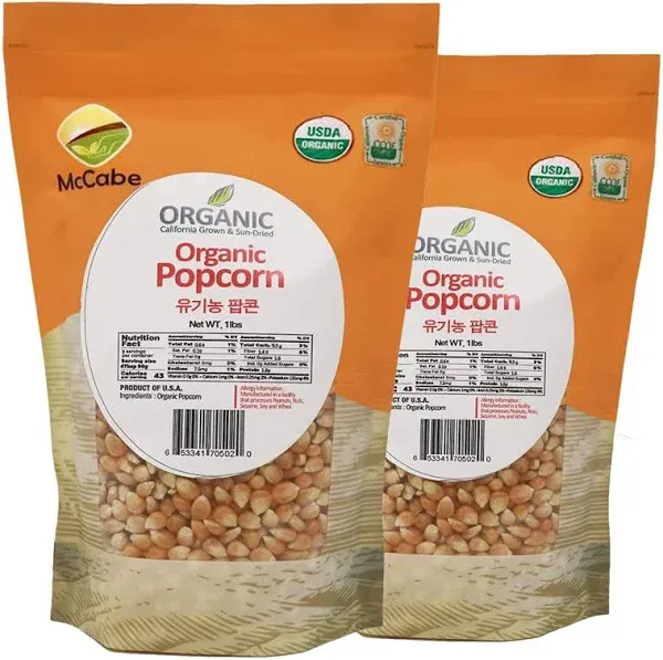 McCabe Organic Popcorn 1lbs