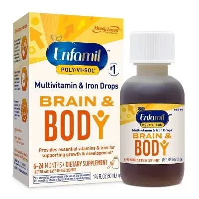 Enfamil Poly-Vi-Sol Multivitamin Supplement Drops with Iron