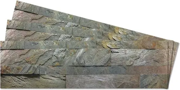 Stone-Flex Burning Forest 3D Peel & Stick Self-Adhesive Real Stone Tiles