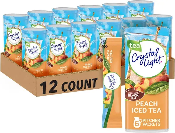 Crystal Light Drink Mix Iced Tea Peach