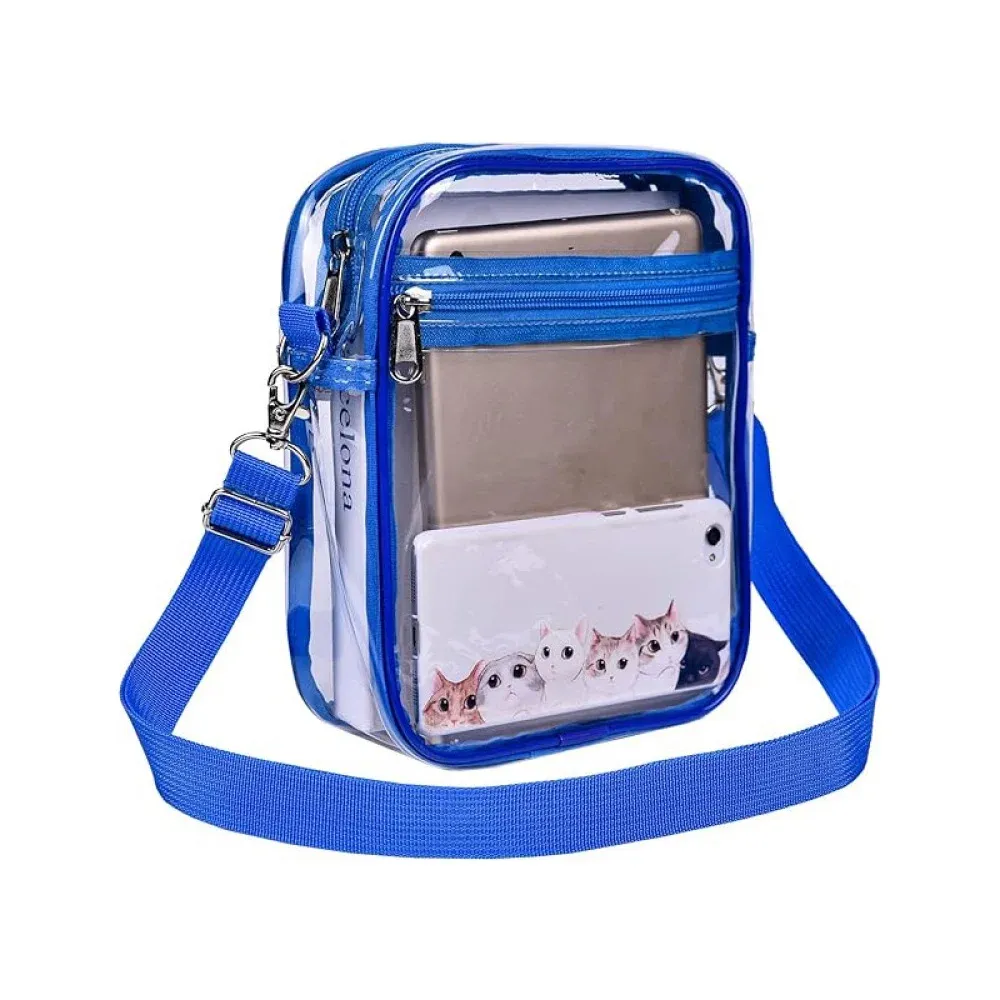 USPECLARE Clear Purse Stadium Clear Messenger Bag Stadium Approved for Men and Women Clear CrossBody Bag